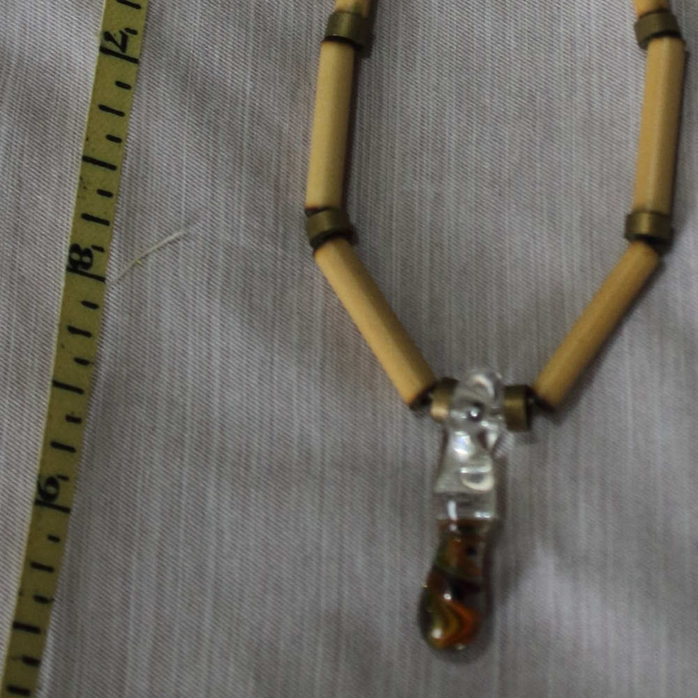 VINTAGE BEADED NECKLACE(9.5")